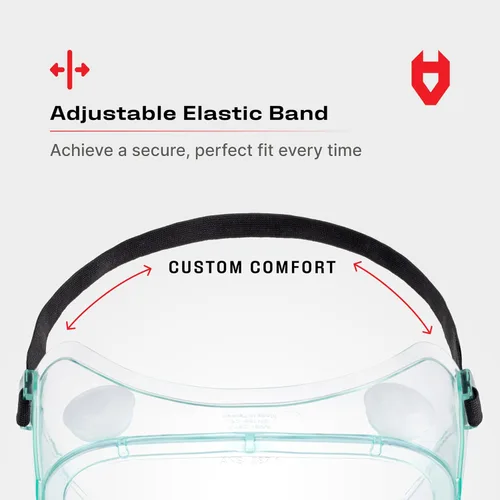 Miniatura 8 de NoCry Gafas de laboratorio de protección con revestimiento antiniebla, lentes transparentes resistentes a los arañazos, 100% de protección UV