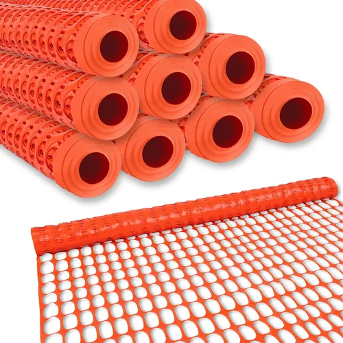 BISupply Cercas temporales de 4 x 1000 pies para patio, rollo de esgrima de plástico naranja para exteriores, para perros, jardín y eventos