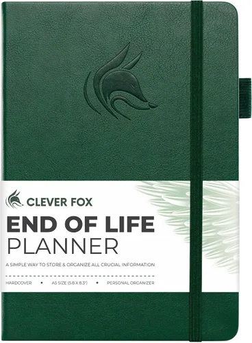 Miniatura 14 de Clever Fox Planificador de fin de vida - Organizador de arreglos finales para beneficiarios, preparación de testamentos, últimos deseos y Negro