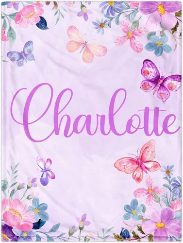 Miniatura 8 de J&SBGFT Manta personalizada para bebé niña, manta de recepción de elefante, regalo personalizado para bebé, esenciales para recién nacidos, 30 x 40
