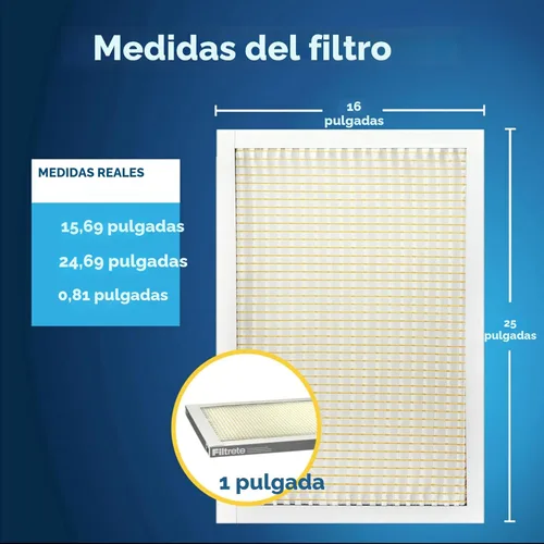 Miniatura 2 de Filtrete 16x25x1 Filtro de aire para caldera/aire acondicionado, MERV 5, MPR 300, captura partículas no deseadas, filtro de limpieza de aire