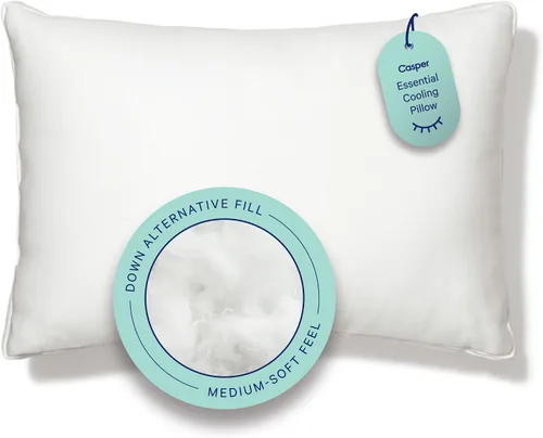 Miniatura 8 de Almohada de espuma viscoelástica de Casper Sleep Essential con enfriamiento, tamaño estándar – Espuma viscoelástica firme con cubierta