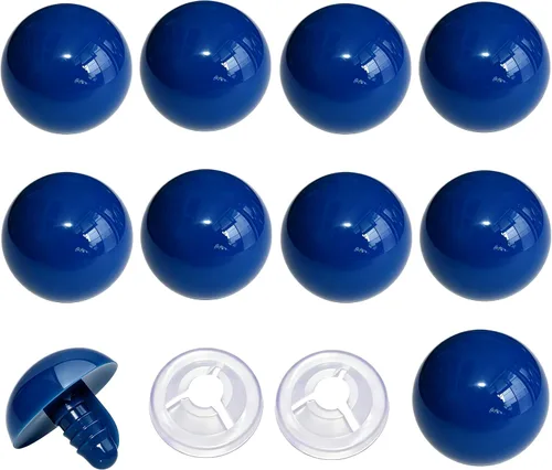 Miniatura 11 de Thalinfayi - 60 ojos de seguridad y arandelas seguras para ganchillo Amigurumi - Ojos de seguridad de plástico grandes negros de 0.94 pulgadas, ojos
