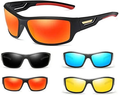 Miniatura 2 de Gafas de sol polarizadas para ciclismo Rojo