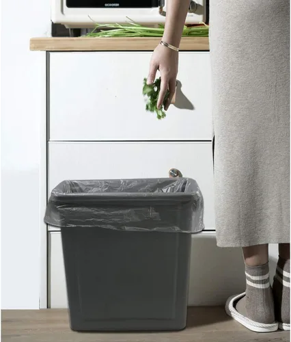 Miniatura 3 de Obstnny Bolsas de basura pequeñas de 4 galones, forros de basura grises, 150 unidades/6 rollos