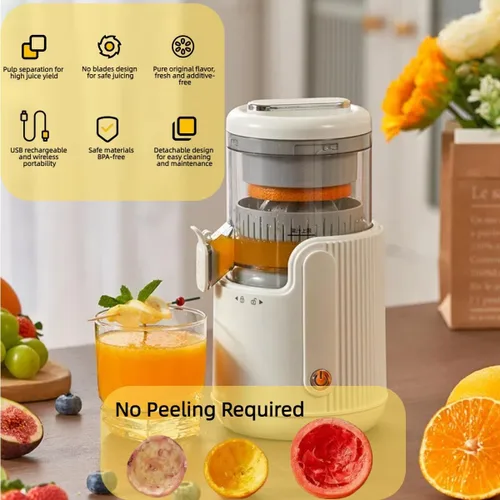 Miniatura 2 de Portable Electric Citrus Juicer, Efficient Extraction for Oranges Lemons Limes, Hands-Free One-Touch Operation, USB Rechargeable & Easy Clean, Mini