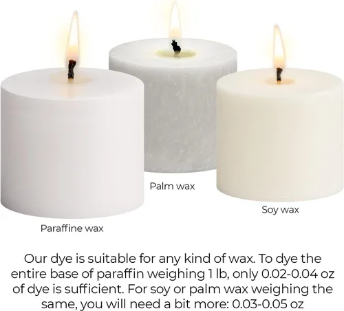 Miniatura 5 de Tinte blanco para velas de 2 onzas para fabricación de velas de soja, tintes de cera de velas altamente concentrados, chips de tinte