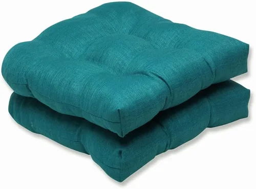 Miniatura 20 de Pillow Perfect 550435 - Cojines de asiento acolchados para exteriores/interiores Fresco (respaldo redondo), 19 x 19 pulgadas, amarillo, 2