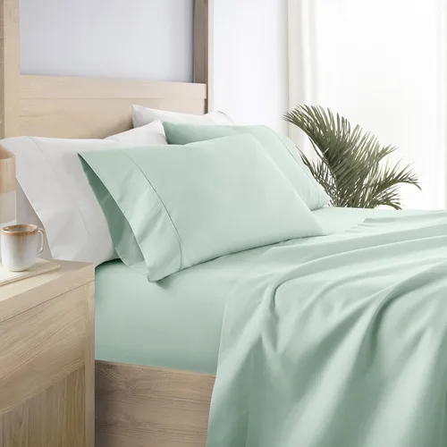 Miniatura 51 de Linen Market Sábanas para cama de tamaño King (azul claro) – Duerme mejor que nunca con estas sábanas King suaves y refrescantes – Bolsillo profundo