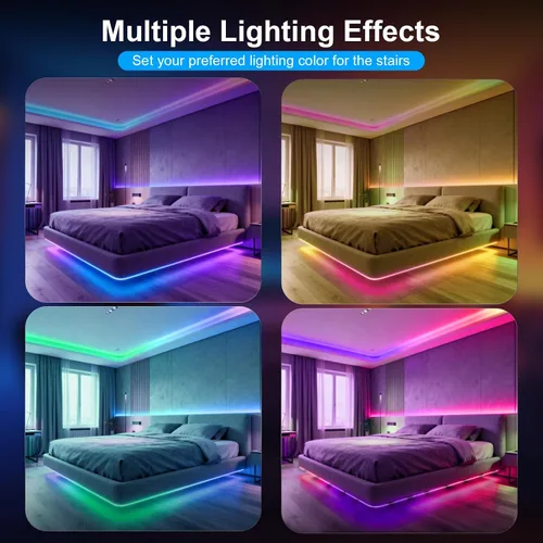 Miniatura 7 de Tira de luces LED COB de 32.8 pies (32.8 ft), 720 LEDs/m, luces RGB inteligentes compatibles con Alexa/Google Assistant y Tuya/Smart Life App