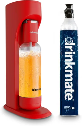 Miniatura 10 de Drinkmate OmniFizz - Máquina de transmisión de agua con gas y soda, carbonata cualquier bebida, kit de inicio, incluye un cartucho de CO2 de 60 L +