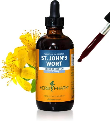Herb Pharm Extracto de hierbas líquido de hierba de San Juan: tintura que promueve el estado de ánimo positivo y el equilibrio emocional saludable