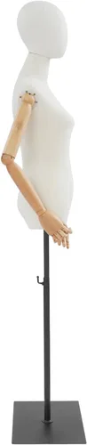 Miniatura 6 de Forma de vestido de torso de maniquí femenino, vestido de costura con brazos desmontables modelo M-annequin, exhibición de maniquí con base