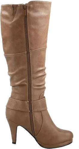 Miniatura 2 de FZ-Win-45 Botas altas de tacón alto con plataforma y cremallera para mujer