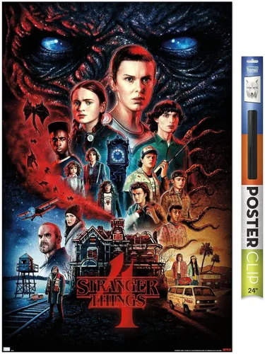 Miniatura 15 de Trends International Netflix Stranger Things: Season 4 - Póster de pared de una hoja, 14.725 x 22.375 pulgadas, versión enmarcada de madera
