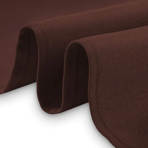 Miniatura 3 de Lann's Linens - Mantel rectangular de tela de poliéster de primera calidad para bodas, banquetes y restaurantes Chocolate