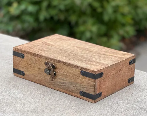 Miniatura 7 de KayJayStyles - Caja de almacenamiento de madera para la joyería, tallada a mano Yin Yang
