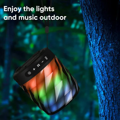 Miniatura 6 de LFS Altavoces Bluetooth - Altavoces inalámbricos portátiles de sonido premium de 20 W con TWS Bluetooth 5.0, luces LED, impermeables, tiempo