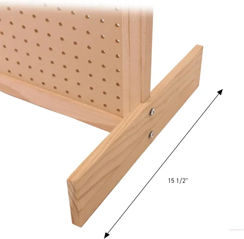 Miniatura 3 de SSWBasics Soporte de exhibición de tablero de clavijas para joyas y accesorios, 32 pulgadas de ancho x 48 pulgadas de alto, organizador de pantalla