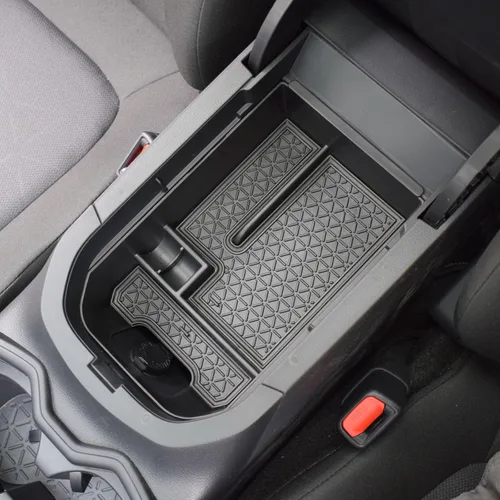 TACORBO - Organizador de consola central compatible con Toyota RAV4 2019 2021 2020 2022 2023 2024 2025 y 2021-2024 2025 RAV4 Prime, bandeja de Negro