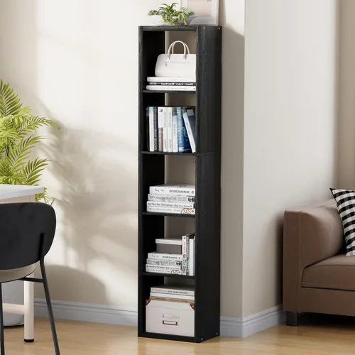 Miniatura 11 de VDNEND Organizador de Almacenamiento en Cubos Estantería, Estante Cúbico Decorativo de 11 pulgadas con Respaldo Abierto y Borde Engrosado, Marrón