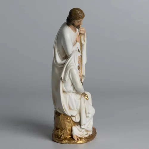 Miniatura 7 de Estatua católica de la Santa Familia BC, belén de 6 pulgadas de alto en interiores, regalo religioso, decoración del hogar de Navidad, figura