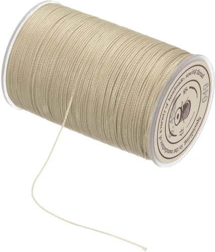 Miniatura 107 de MECCANIXITY Cordón encerado de poliéster encerado de 0.020 in, cuerda de cera de 175 yardas para hacer pulseras, collares, cuentas, joyería y Negro