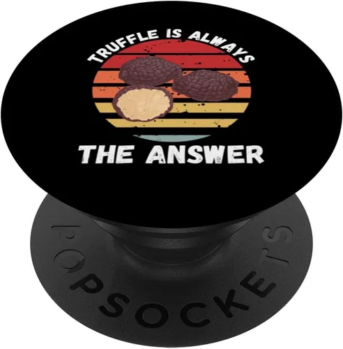 Vintage Truffle Is Always The Answer Retro Food Lover PopSockets Standard PopGrip