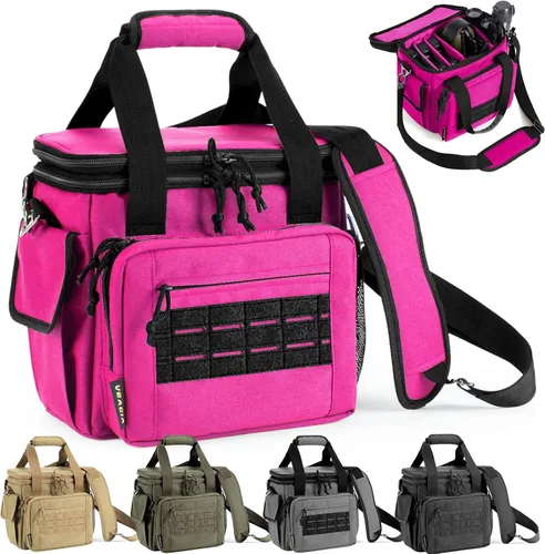 Miniatura 10 de Bolsa para el rango, estuche para pistola, bolsas de rango de estuche suave para pistolas y municiones con doble capa a prueba de explosiones