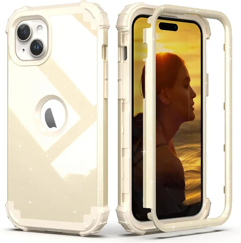 Miniatura 10 de IDweel Funda para iPhone 13 con Protector de Pantalla, para Funda iPhone 14, Híbrida Resistente a Golpes de Servicio Pesado Protección Cubierta Dura
