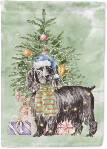 Miniatura 14 de Caroline's Treasures CK8213GF Bulldog Inglés #2 Regalos de Navidad y árbol de jardín Bandera de buzón Bandera decorativa para patio exterior, patio