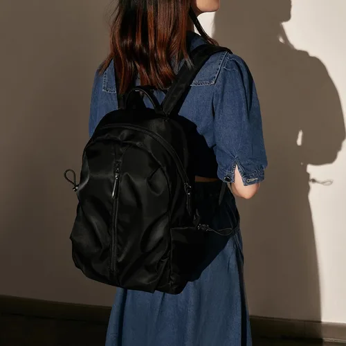 Miniatura 6 de LAORENTOU Backpack For Women Waterproof Backpack Purse Lightweight Travel Backpack Sports Backpack Nylon Backpacks (01 Black)