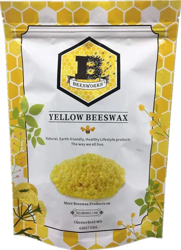 Gránulos de cera de abejas por 3 libras de Your Natural Planet, color amarillo - Artículo necesario para proyectos caseros, incluidas lociones,