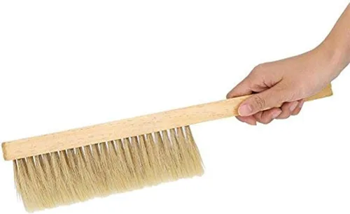 Miniatura 4 de ZffXH Paquete de 2 cepillos de abeja para apicultores, mango de madera, cepillo de abeja natural de crin de caballo, suministros de colmena,