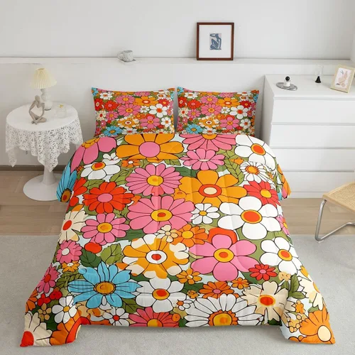 Miniatura 34 de Feelyou Southwest Native Juego de Ropa de Cama para Niños y Niñas Juego de Edredón Geométrico del Suroeste Tamaño Twin Edredón Tribal Decoración