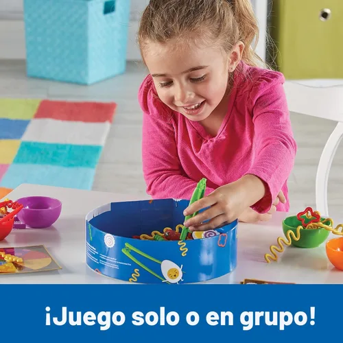 Miniatura 2 de Learning Resources Juego de motricidad fina Noodle Knockout - Juegos para niños de 4 a 8 años, juego de mesa para niños pequeños, juegos educativos