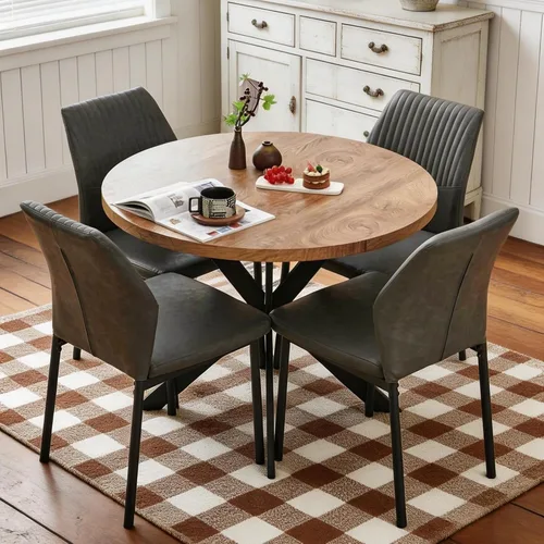 Miniatura 13 de Juego de 2 sillas de comedor modernas, de piel sintética, cómodas, tapizadas, para comedor, cocina, con patas de metal negro para sala de estar