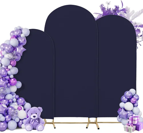 Miniatura 48 de Funda para arco de boda de 6 pies, tela elástica para arcos pequeños, cabinas de fotos y decoración de fiestas, para cumpleaños, duchas