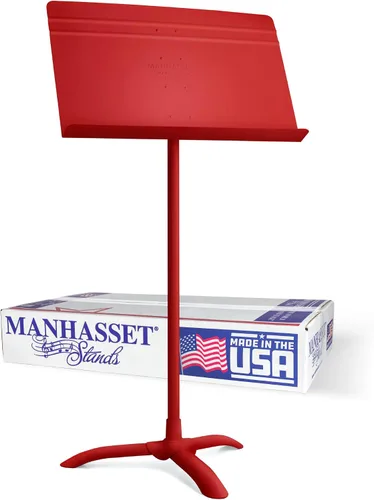 Miniatura 10 de Manhasset Soporte de música para partituras - Modelo 48 Symphony - Soporte Manhasset duradero y duradero - Altura ajustable - 26" a 48" - Fabricado
