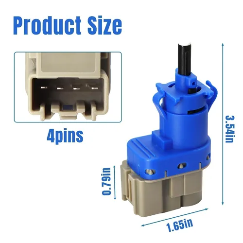Miniatura 5 de 8T4T-9G854-AA Interruptor de luz de freno apto para Ford F150 F250 F350 Focus Explorer Lincoln Mercury Mazda 2 3 5 6 CX-3 CX-5 CX-9 MKC MKT