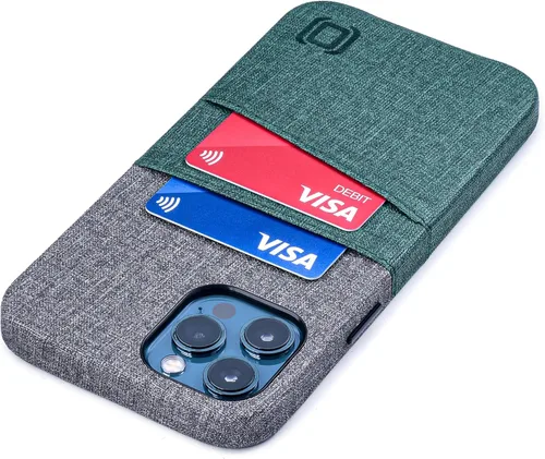 Miniatura 13 de Dockem Funda tipo cartera para iPhone 12 y iPhone 12 Pro: Placa de metal integrada para montaje magnético y 2 tarjeteros de crédito: 6.1" Luxe M2