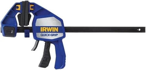 IRWIN Quick-Grip - Abrazaderas de barra para carpintería, de una mano, resistentes, 12" (1964712)