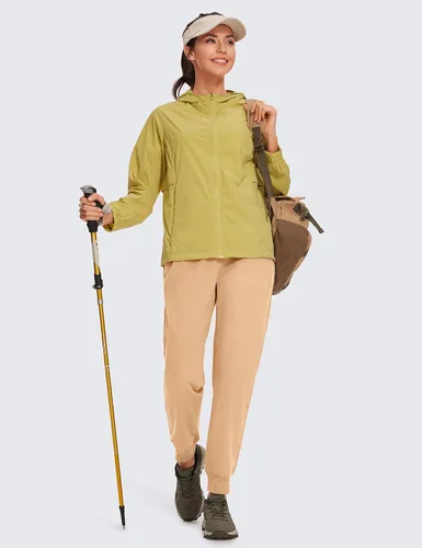 Miniatura 2 de CRZ YOGA Pantalones deportivos para mujer, impermeables, para exteriores, golf, atléticos, ligeros, con bolsillos con cremallera, de 27 pulgadas