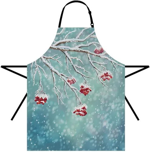 Miniatura 23 de Moslion Apron 31x27 Inch Kitchen Chef Waitress Cook Aprons Bib with Adjustable Neck for Women Men