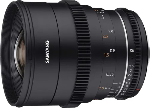 Miniatura 6 de Samyang Lente Cine T1.5 VDSLR MK2 de 0.945 in para Sony E, marco completo, gran angular, enfoque manual, apertura desclic, sellado contra