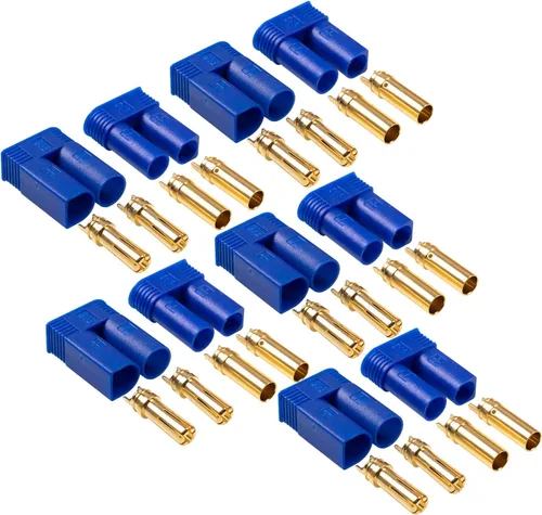 5 pares EC5 Conector de batería EC5 macho hembra 0.197 in Banana Plug Conector oro Bullet conector para RC ESC LIPO dispositivo de batería Motor