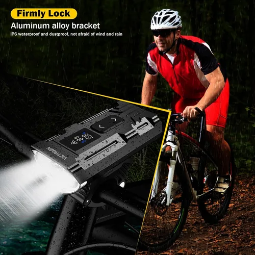 Miniatura 3 de Victagen Luces de bicicleta de 9000 lúmenes, faros de bicicleta de luces altas y bajas, luces de bicicleta súper brillantes, luces de bicicleta MTB