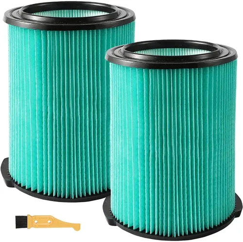 Miniatura 14 de Paquete de 2 filtros de repuesto VF5000 que se ajustan a aspiradoras húmedas y secas Ridgid de 6-20 galones, filtros de aspiradora plisados de 3