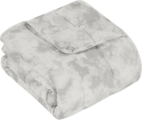 Miniatura 20 de Topcee - Manta con peso para adultos (15 libras, 48 x 72 pulgadas), manta de enfriamiento pesada de tamaño individual, suave y transpirable
