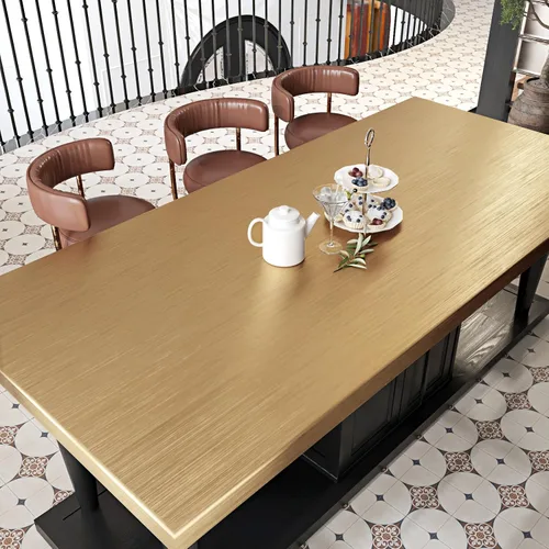 Miniatura 2 de Papel tapiz metálico dorado de 17.7 x 315 pulgadas, papel de contacto de acero inoxidable, a prueba de aceite, impermeable, para armarios